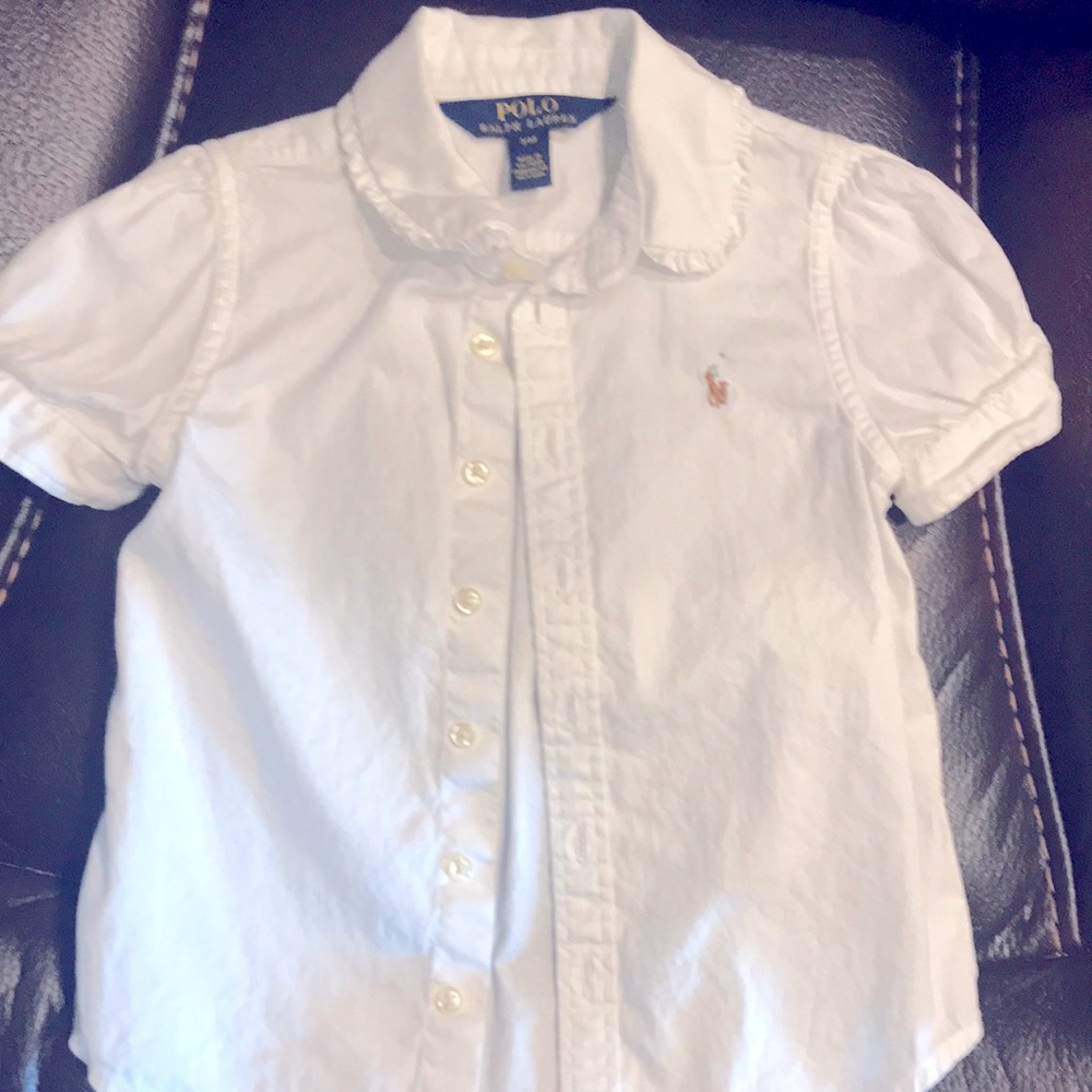 White Polo Ralph Lauren top